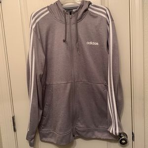 Gray Adidas Hoodie, adult large